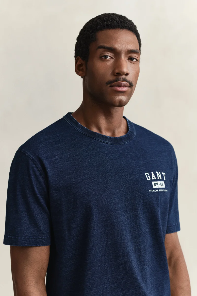 غانت Indigo Short SleeveTshirt
